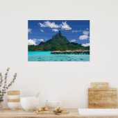Bora Bora, Frans-Polynesië - Strandresort Poster (Keuken)