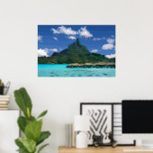 Bora Bora, Frans-Polynesië - Strandresort Poster (Thuiskantoor)