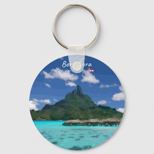 Bora Bora, Frans-Polynesië - Strandresort Sleutelhanger (Voorkant)