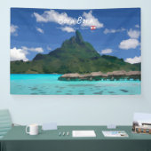Bora Bora, Frans-Polynesië - Strandresort Spandoek (Beurs)