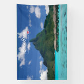 Bora Bora, Frans-Polynesië - Strandresort Spandoek (Verticaal)