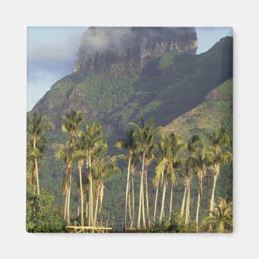 Bora Bora, Frans-Polynesië Waterfront scène en Magneet (Voorkant)