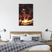 Bora Bora, Frans-Polynesië Zonsondergang door Canvas Afdruk (Insitu (Slaapkamer))