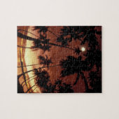 Bora Bora, Frans-Polynesië Zonsondergang door Legpuzzel (Horizontaal)
