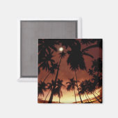 Bora Bora, Frans-Polynesië Zonsondergang door Magneet (Voorkant / Achterkant)