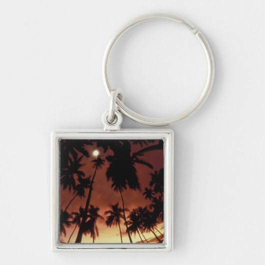 Bora Bora, Frans-Polynesië Zonsondergang door Sleutelhanger (Voorkant)