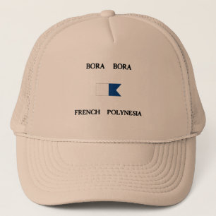 Bora Bora French Polynesia Alpha Dive Flag Trucker Pet