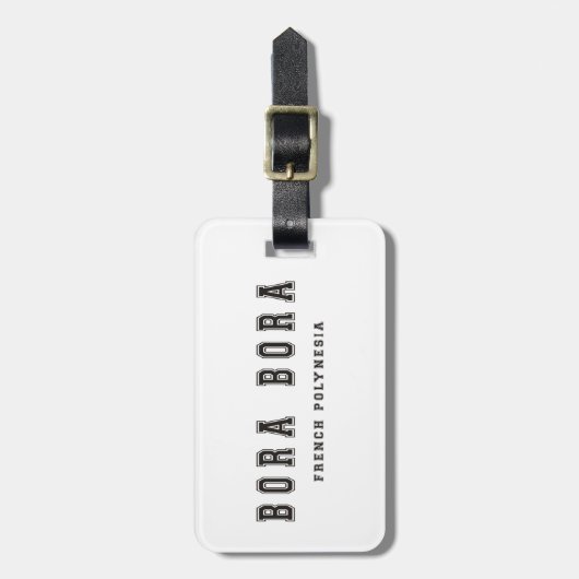 Bora Bora French Polynesia Bagagelabel (Voorkant verticaal)