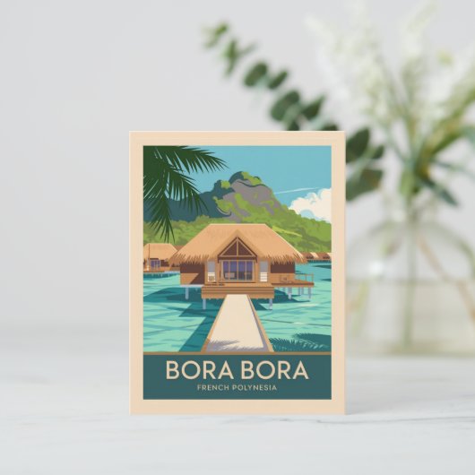 Bora Bora French Polynesia Briefkaart (Staand voorkant)