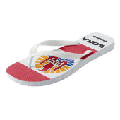 Bora Bora French Polynesia Flag Teenslippers (Schuin)