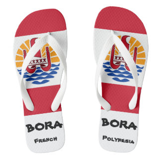 Bora Bora French Polynesia Flag Teenslippers