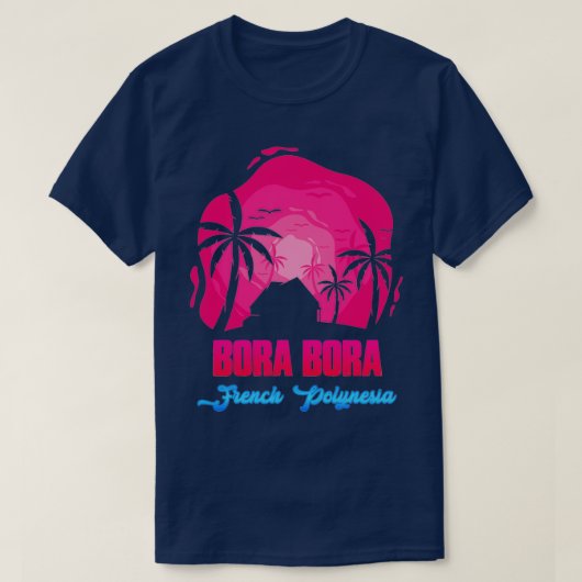 Bora Bora French Polynesia T-shirt (Design voorkant)