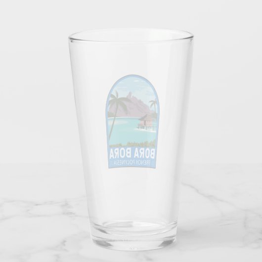Bora Bora French Polynesia Travel  Art Glas (Achterkant)