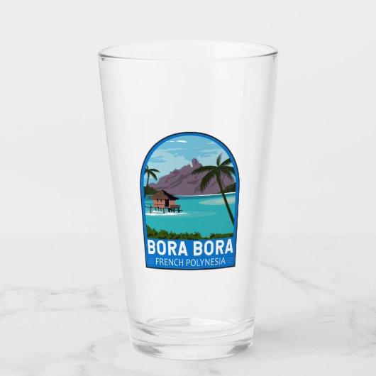 Bora Bora French Polynesia Travel  Art Glas (Voorkant)