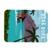 Bora Bora French Polynesia Travel  Art Magneet (Horizontaal)