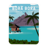 Bora Bora French Polynesia Travel  Art Magneet (Verticaal)
