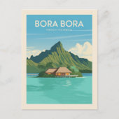 Bora Bora French Polynesia Travel Briefkaart (Voorkant)