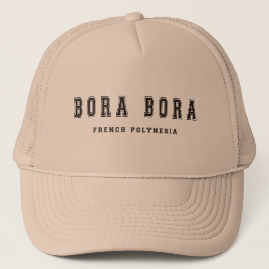 Bora Bora French Polynesia Trucker Pet (Voorkant)