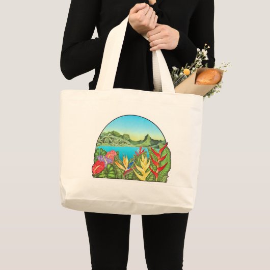 Bora Bora Grote Tote Bag (Voorkant (product))