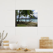 Bora Bora hammock Poster (Keuken)
