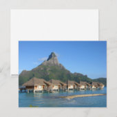 Bora Bora Huts Briefkaart (Voorkant / Achterkant)