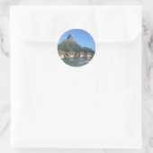 Bora Bora Huts Ronde Sticker (Tas)