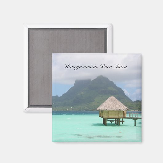 Bora Bora huwelijksreis magneet (Voorkant / Achterkant)