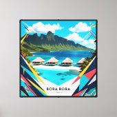 Bora Bora Island Canvas Afdruk (Voorkant)