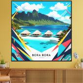 Bora Bora Island Canvas Afdruk (Insitu (Woonkamer))