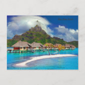 Bora Bora Island Feestdagenkaart (Voorkant)