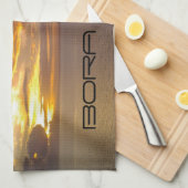 Bora Bora-keukenhanddoek Theedoek (Quarter Fold)