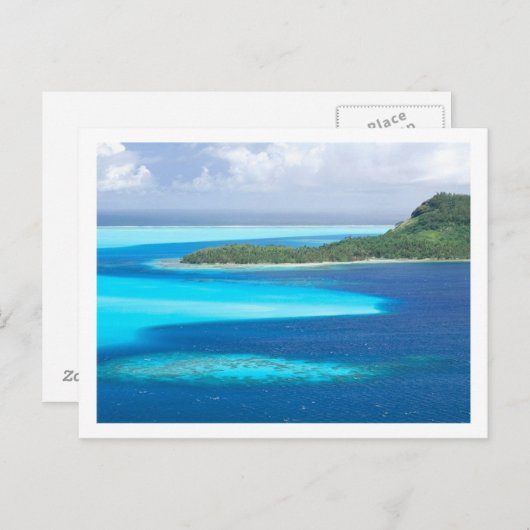 Bora Bora Lagoon, Frans-Polynesië Briefkaart (Voorkant / Achterkant)