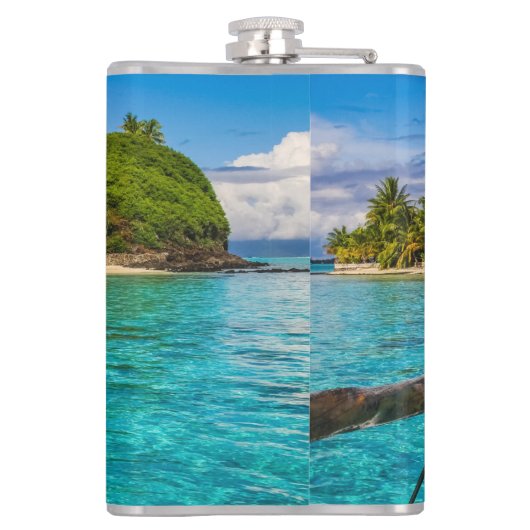 Bora Bora lagune Heupfles (Achterkant)