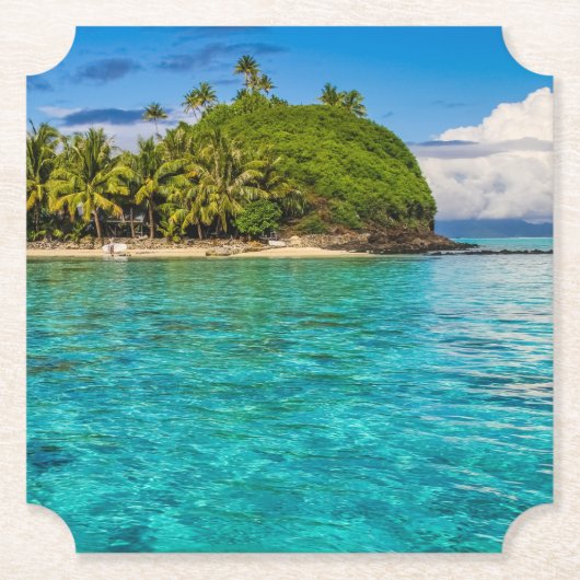 Bora Bora lagune Kartonnen Onderzetters (Voorkant)