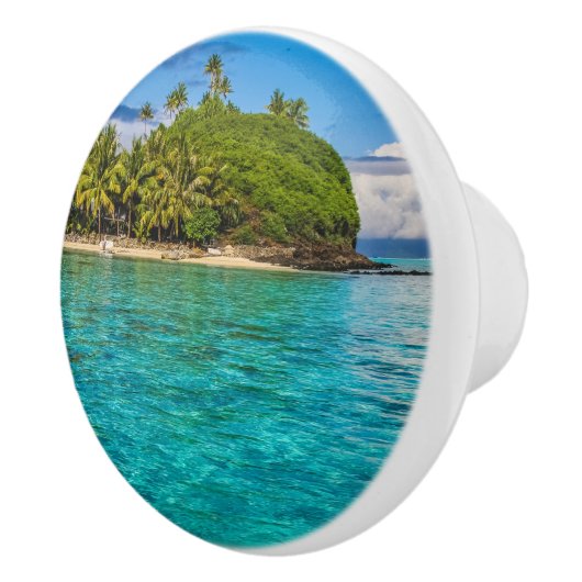 Bora Bora lagune Keramische Knop (Rechts)