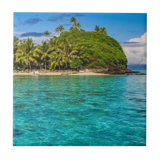 Bora Bora lagune Tegeltje (Voorkant)