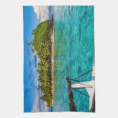 Bora Bora lagune Theedoek (Verticaal)