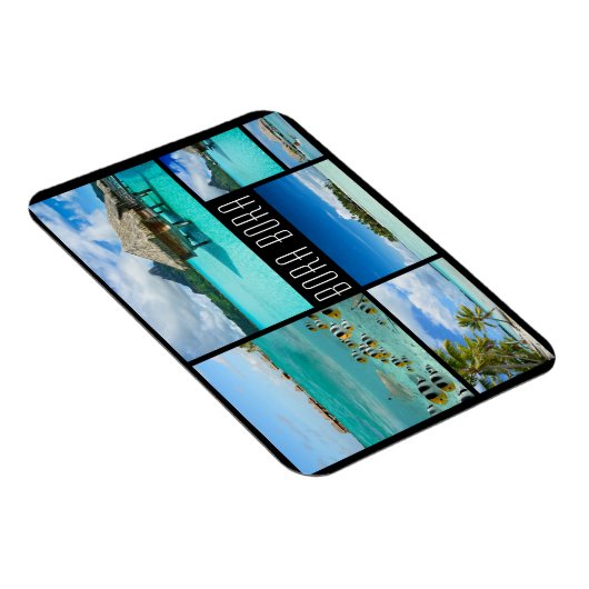 Bora Bora landschappen collage reisfoto Magneet (Rechterzijde)
