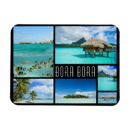 Bora Bora landschappen collage reisfoto Magneet