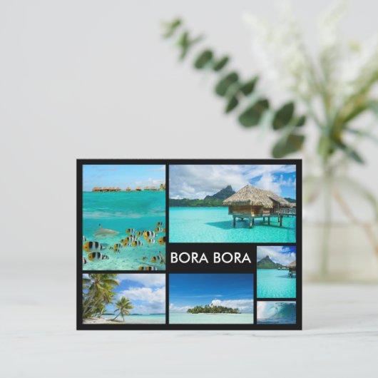Bora Bora Multiple Play Back-card Briefkaart (Staand voorkant)