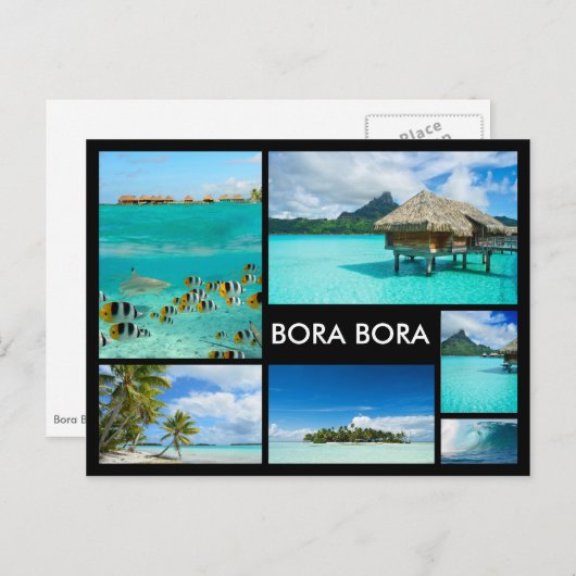 Bora Bora Multiple Play Back-card Briefkaart (Voorkant / Achterkant)