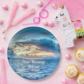 Bora Bora Ocean Uitzicht Fotografie Papieren Bordje (Feest)