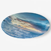 Bora Bora Ocean Uitzicht Fotografie Papieren Bordje (Gekanteld)