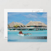 Bora Bora-ontbijtdienst in kano Briefkaart (Voorkant / Achterkant)