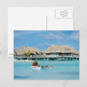 Bora Bora-ontbijtdienst in kano Briefkaart (Voorkant / Achterkant)