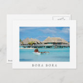Bora Bora-ontbijtdienst in kano Briefkaart (Voorkant / Achterkant)