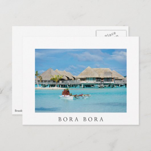 Bora Bora-ontbijtdienst in kano Briefkaart (Voorkant / Achterkant)
