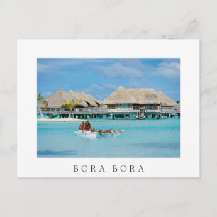 Bora Bora-ontbijtdienst in kano Briefkaart