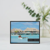 Bora Bora-ontbijtdienst in kano Briefkaart (Staand voorkant)