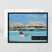 Bora Bora-ontbijtdienst in kano Briefkaart (Voorkant / Achterkant)